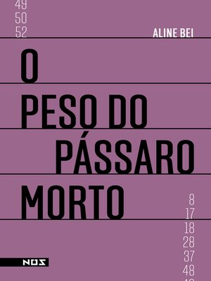 cover image of O peso do pássaro morto